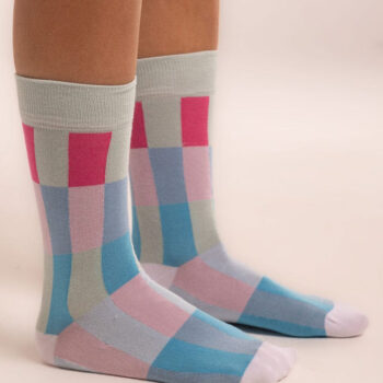Blue Party Stripes Neck Socks