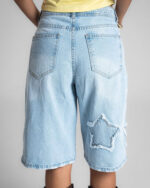 Blue Washed Star Jorts - Image 4