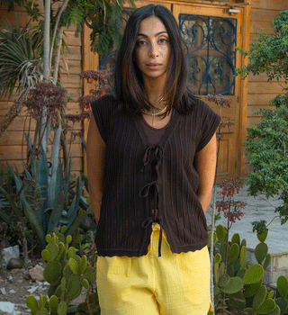Brown Knot Vest