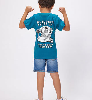 Build n Break Printed Kids Tee