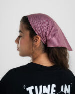 Burgundy Checks Bandana - Image 2