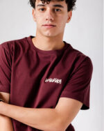 Burgundy IYS Printed Regular Tee - Image 5