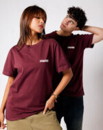 Burgundy IYS Printed Regular Tee - Image 2
