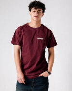Burgundy IYS Printed Regular Tee - Image 3