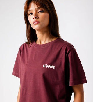 Burgundy IYS Printed Regular Tee