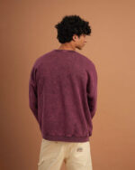 Burgundy Washed Crewneck - Image 6