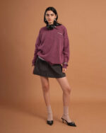 Burgundy Washed Crewneck - Image 3