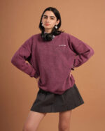 Burgundy Washed Crewneck - Image 7