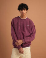Burgundy Washed Crewneck - Image 8