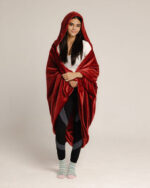 Burgundy Wearable Blanket - Image 4