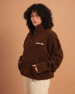 Coffee Fleece Jacket - Image 6