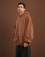 Coffee Washed Balloon Fit Hoodie - Image 6