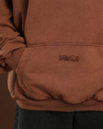 Coffee Washed Balloon Fit Hoodie - Image 4