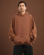 Coffee Washed Balloon Fit Hoodie - Image 8