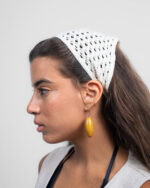 Creme Raw Crochet Bandana