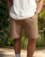 Dark Beige Wide Leg Sworts - Image 2