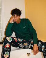 Dark Green Basic Long Sleeve Tee - Image 3