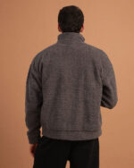 Dark Grey Fleece Jacket - Image 7
