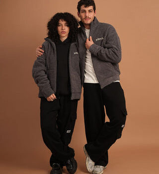Dark Grey Fleece Jacket