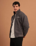 Dark Grey Fleece Jacket - Image 5