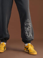 Dark Grey Printed Swants - Image 5