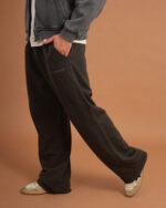 Dark Grey Wide Leg Swants - Image 5