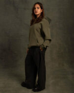 Dark Olive Basic Hoodie - Image 3