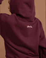 Deep Cherry Heavy Boxy Hoodie - Image 5
