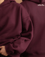 Deep Cherry Heavy Boxy Hoodie - Image 4