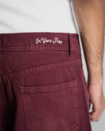 Deep Red Baggy Jeans - Image 6