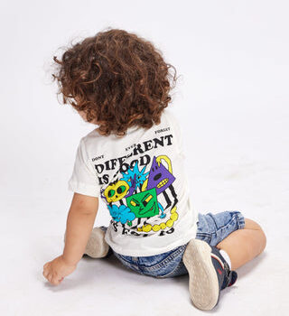 Different Is Good Printed Kids Tee
