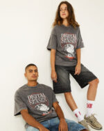 Digital Senses Acid Washed Oversized Tee - Image 3