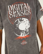 Digital Senses Acid Washed Oversized Tee - Image 6