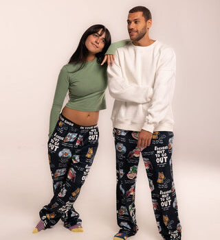 Don't Go Out Fluffy Pjoys