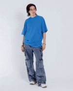 Egyptian Blue Basic Oversized Tee - Image 2