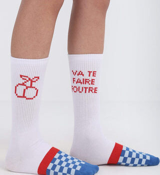 Excuse My French Neck Socks