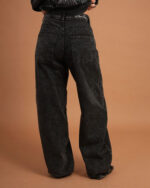 Female Black Washed Skater Jeans - Image 4