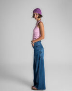 Female Blue Washed Skater Jeans