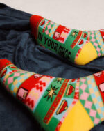 Festive Cocoa Fluffy Socks - Image 3