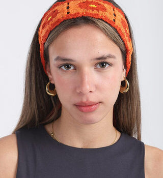 Fiery Mini Crochet Bandana