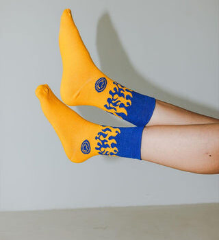 Fiery Neck Socks