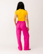 Fuchsia Linen Pants - Image 3