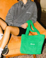 Green Fleece Tote Bag - Image 2