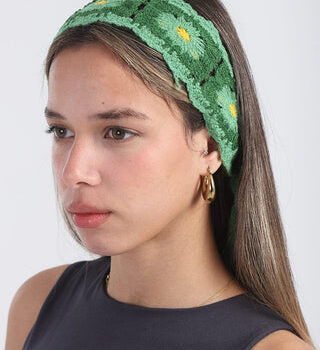 Green Mini Crochet Bandana