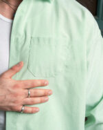 Green Oversized Oxford Shirt - Image 5