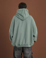 Green Washed Balloon Fit Hoodie - Image 7