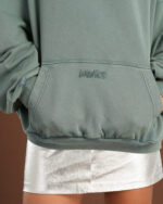 Green Washed Balloon Fit Hoodie - Image 5