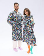 Grey Clouds Floppy Robe - Image 2