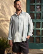 Grey Gabardine Shorts - Image 3