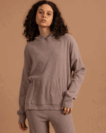 Greige Ribbed Knit Pullover